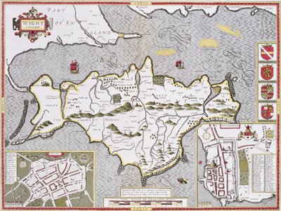 Wight Island, engraved by Jodocus Hondius from John Speed